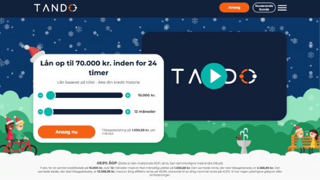 Tando - Lån op til 70.000 kr.