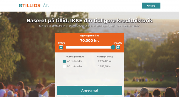 Tillids Lan - Lån op til 70.000 kr.