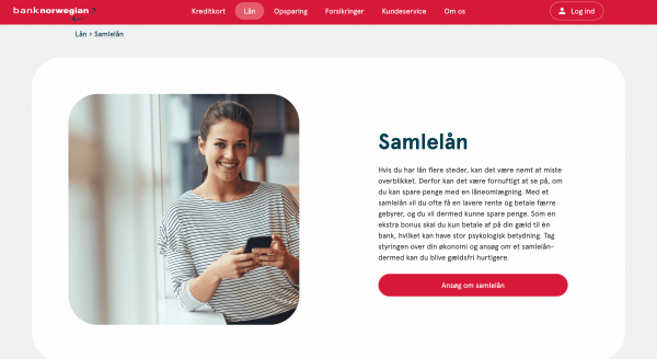 Bank Norwegian Samlelån op til 400.000 kr.