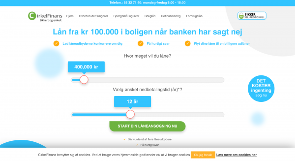 CirkelFinans - Lån op til 5.000.000 kr.