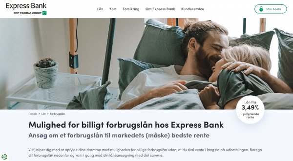 Express Bank Forbrugslån op til 300.000 kr.