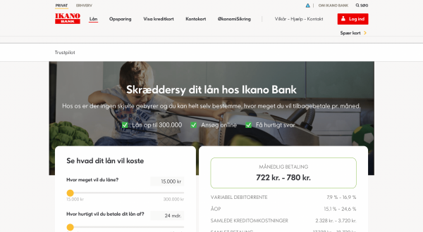 Ikano Bank - Lån op til 300.000 kr.