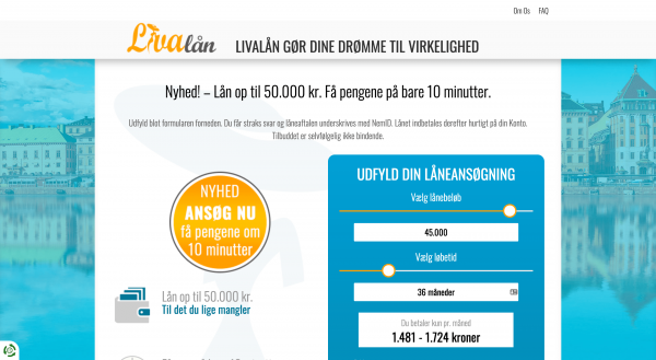 Livalån - Lån op til 50.000 kr.