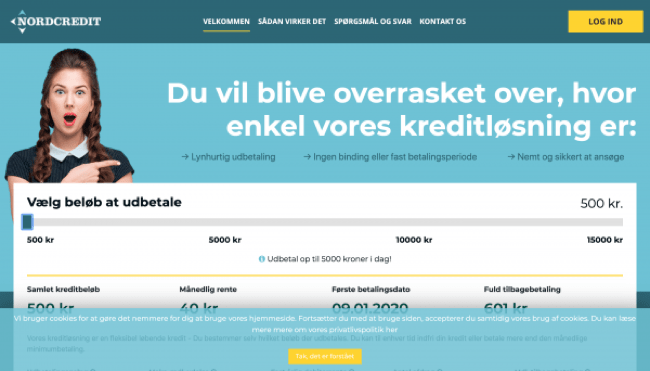 NordCredit - Lån op til 15.000 kr.