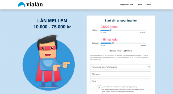 Vialån - Lån op til 75.000 kr.