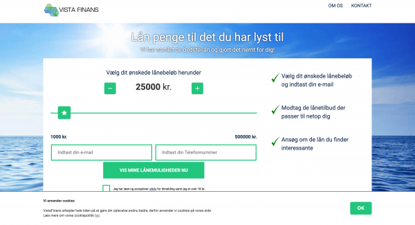 VistaFinans - Lån op til 500.000 kr.